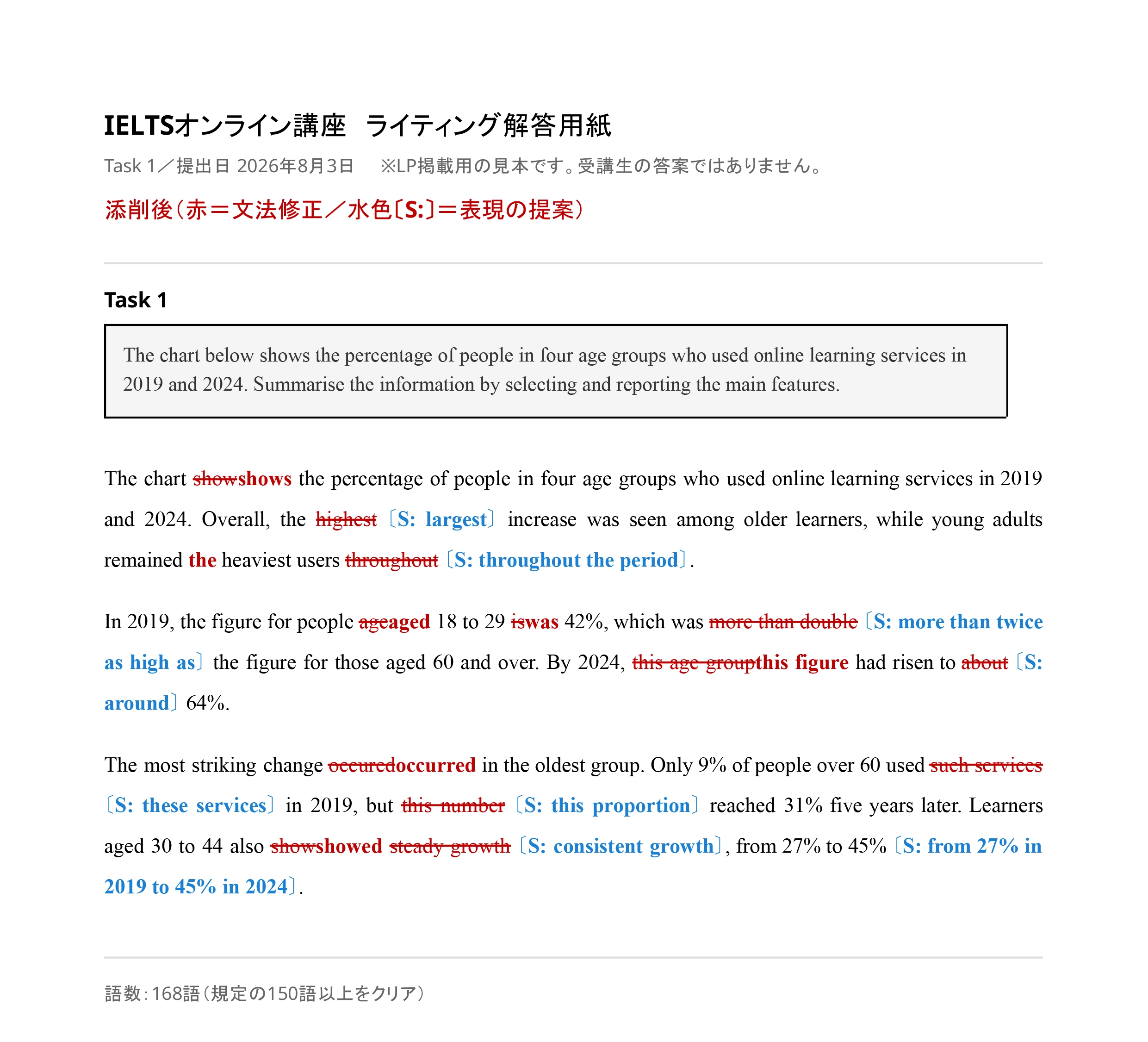 添削後のサンプル 1